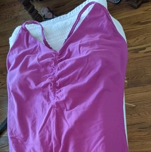 Lululemon racer back yoga tank in Fushia